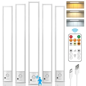 Under Cabinet Lights Wireless, 12'' Rechargeable Motion Sensor Light Indoor, ...